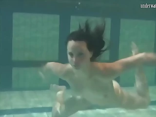 Skinny Brunette Anna Mostik Super Hot Underwater Babe Nina Mohnatka