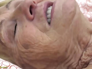 German Granny In Her Mouth And Hairy Pussy Gets Fucked